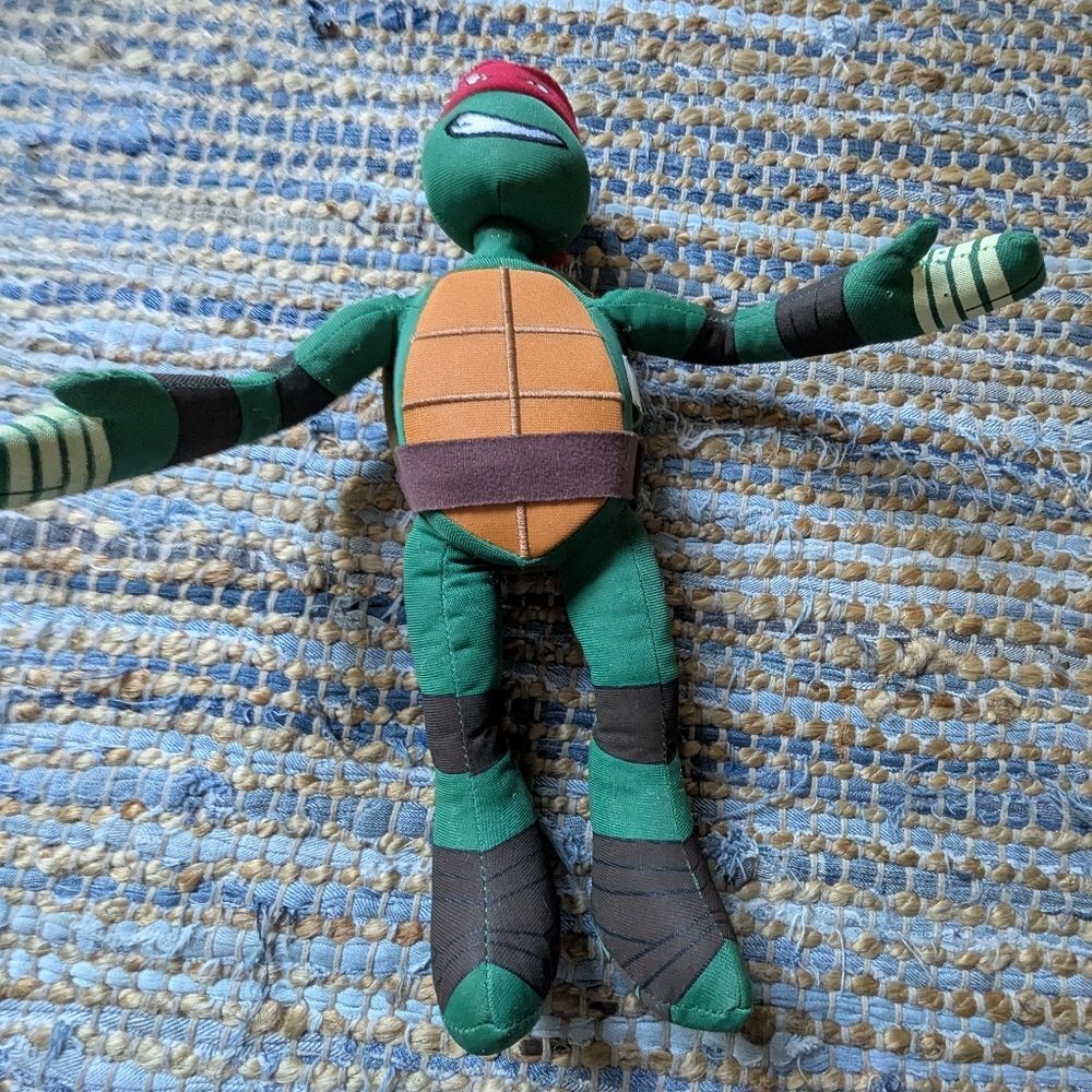 Teenage Mutant Ninja Turtles Raphael Plush Doll Nickelodeon 2014 Movie Tie-In Fa